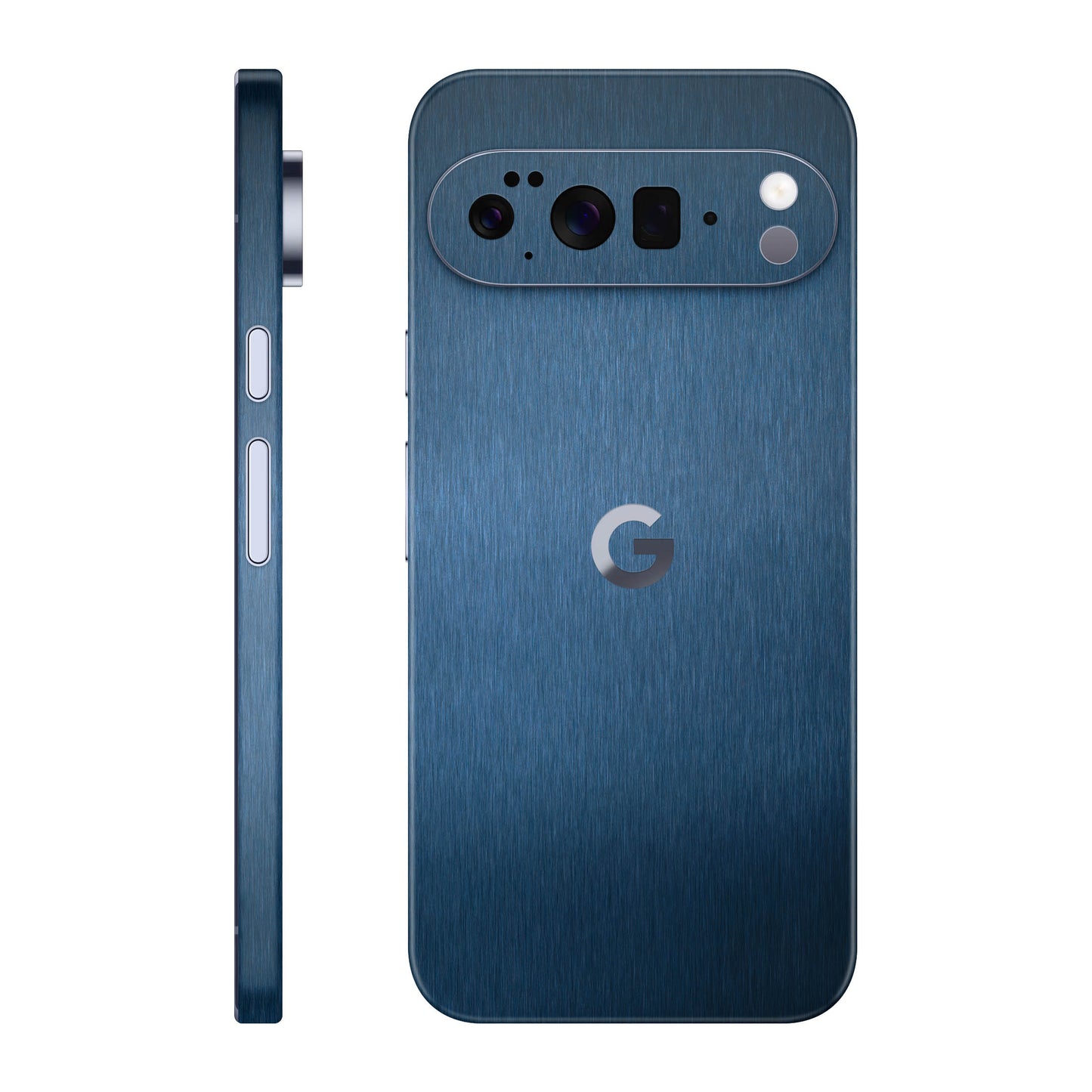 Folie de protectie Google Pixel 10 Pro XL, eSkins Elegans, Skin Metalic Albastru