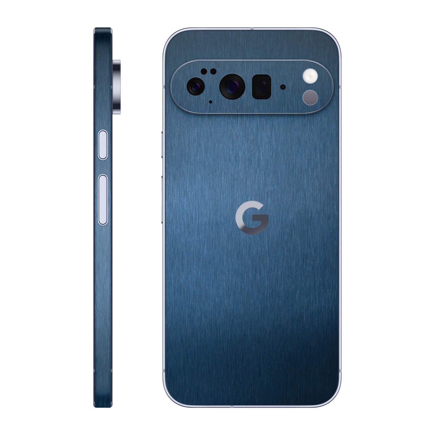 Folie de protectie Google Pixel 10 Pro XL, eSkins Elegans, Skin Metalic Albastru