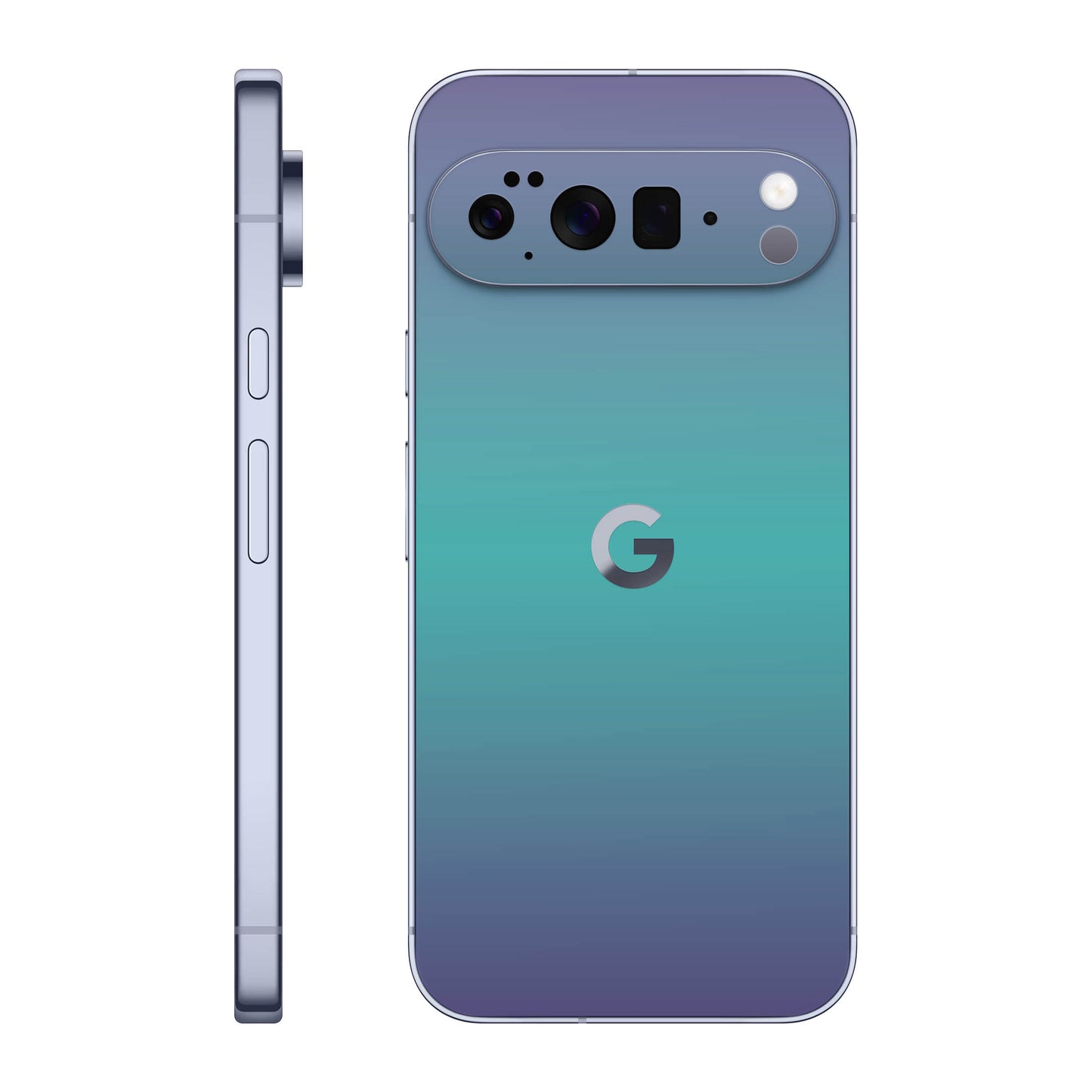 Folie de protectie Google Pixel 10 Pro XL, eSkins Unique, Skin Cameleon Turcoaz-Lavanda