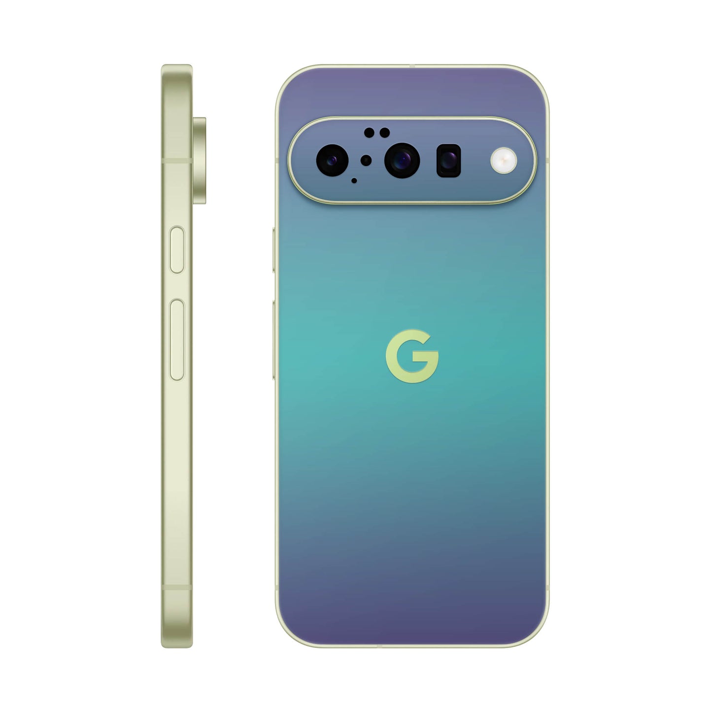 Folie de protectie Google Pixel 10, eSkins Unique, Skin Cameleon Turcoaz-Lavanda