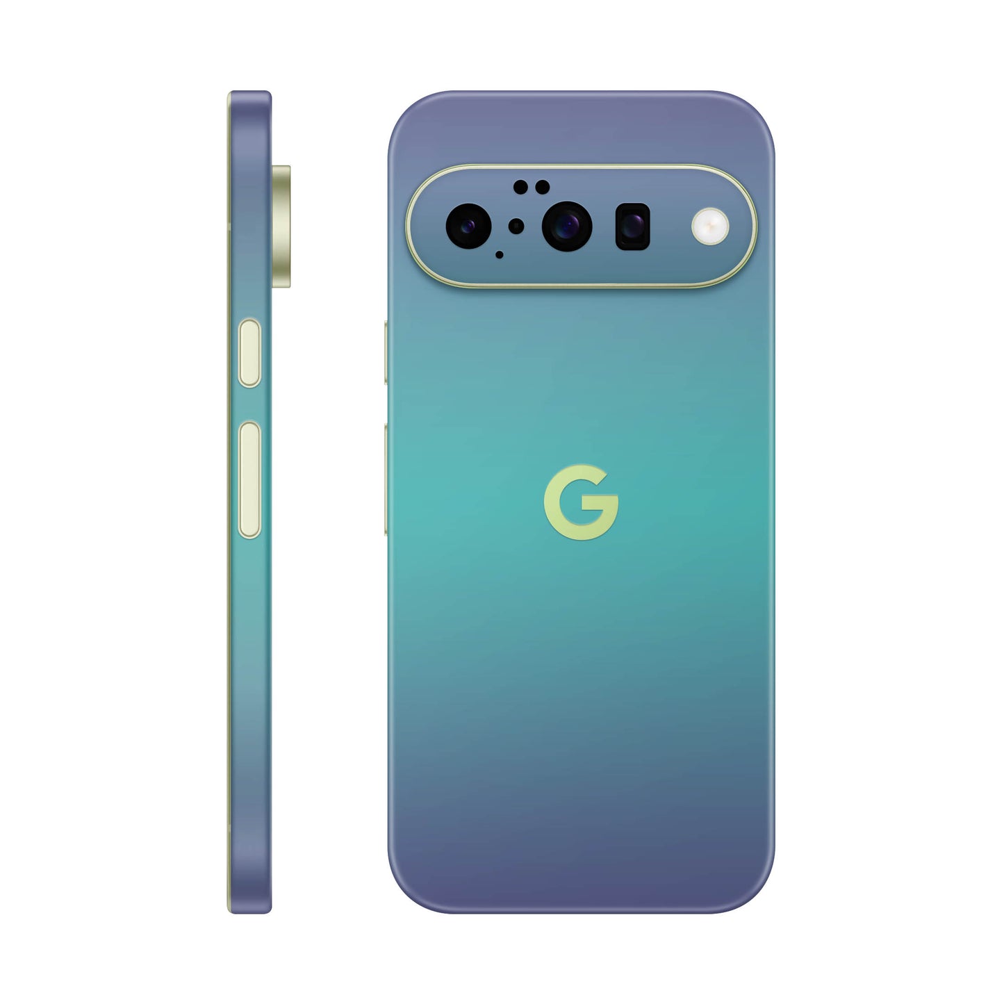 Folie de protectie Google Pixel 10, eSkins Unique, Skin Cameleon Turcoaz-Lavanda