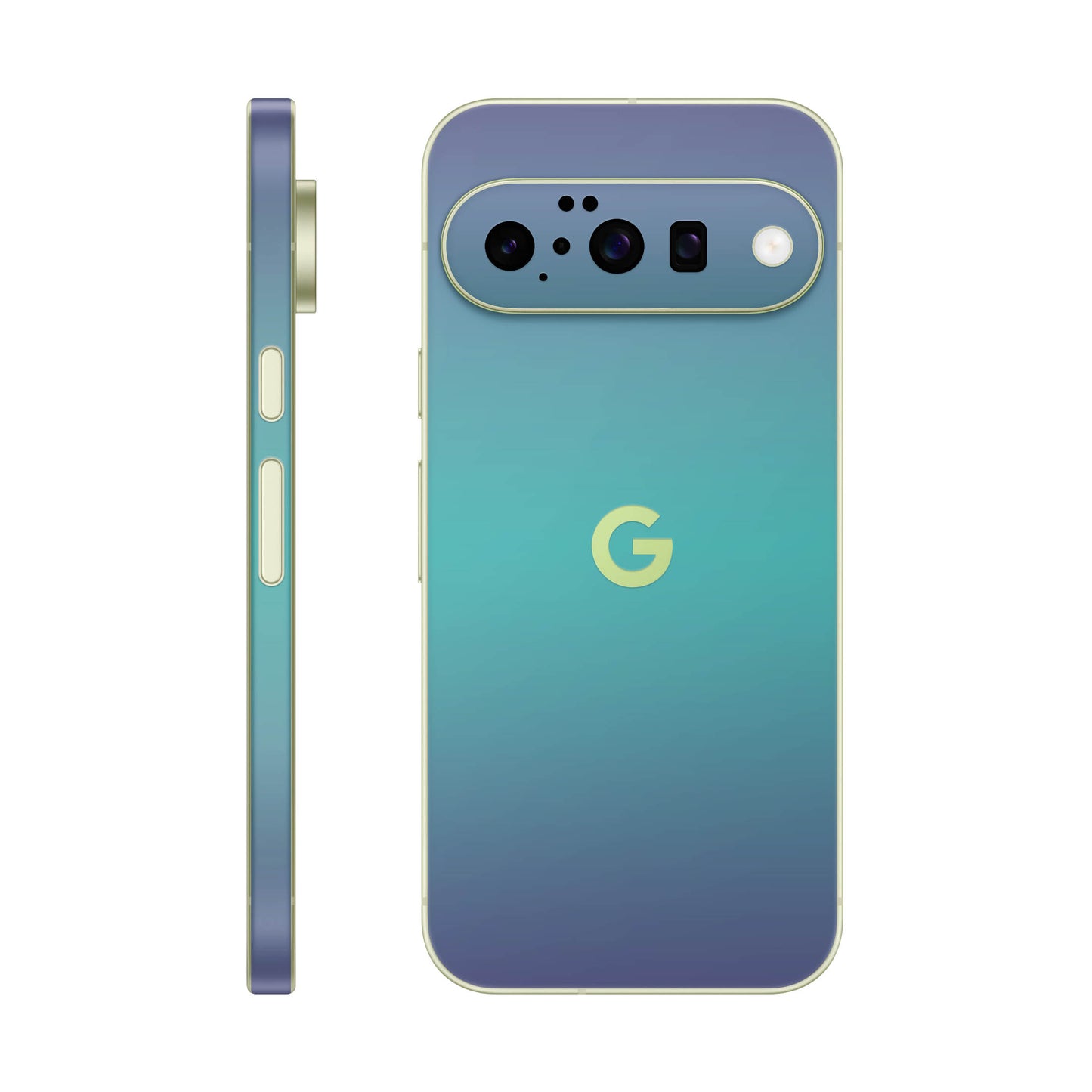 Folie de protectie Google Pixel 10, eSkins Unique, Skin Cameleon Turcoaz-Lavanda