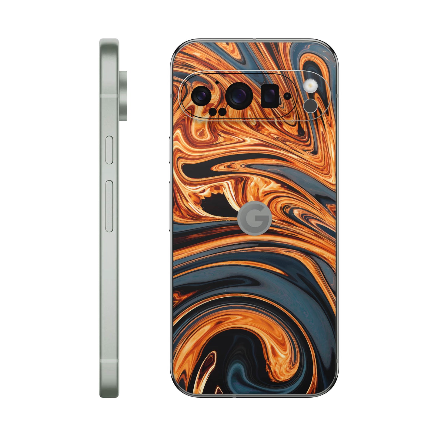 Folie de protectie Google Pixel 9 Pro, eSkins Signature, Skin Amber Blaze