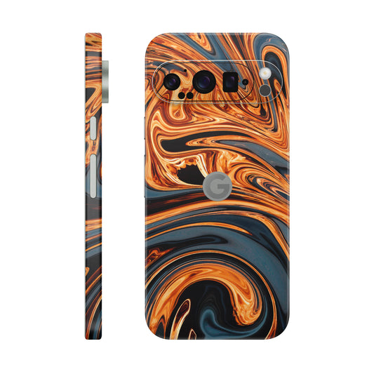 Folie de protectie Google Pixel 9 Pro, eSkins Signature, Skin Amber Blaze