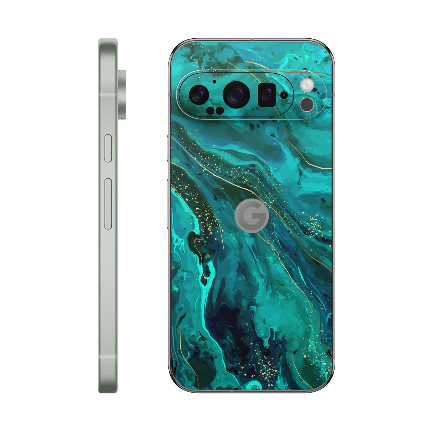 Folie de protectie Google Pixel 9 Pro, eSkins Signature, Skin Celestial Lagoon