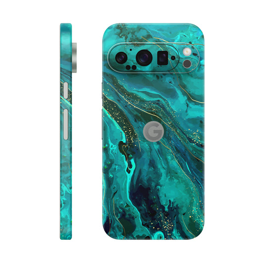 Folie de protectie Google Pixel 9 Pro, eSkins Signature, Skin Celestial Lagoon