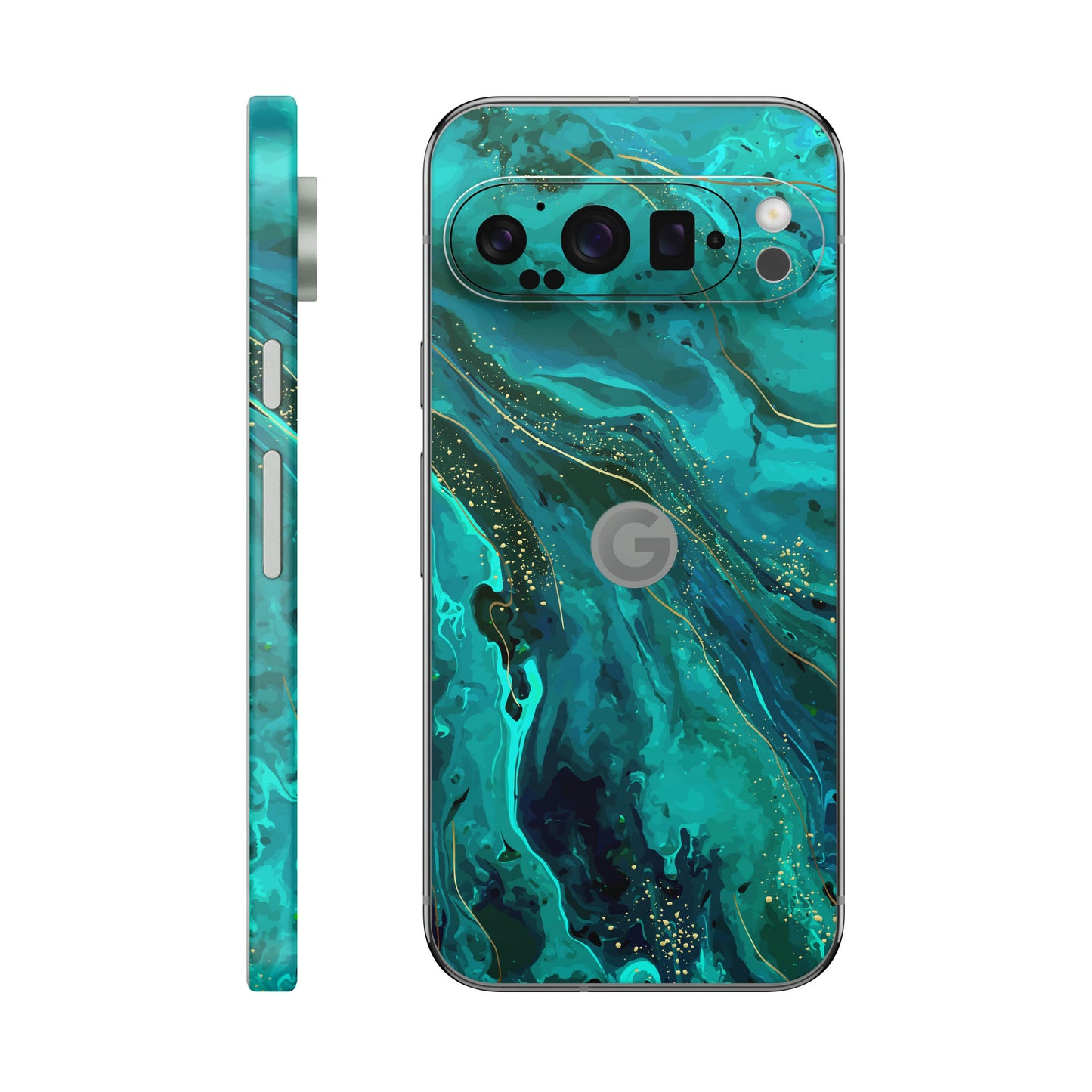 Folie de protectie Google Pixel 9 Pro, eSkins Signature, Skin Celestial Lagoon