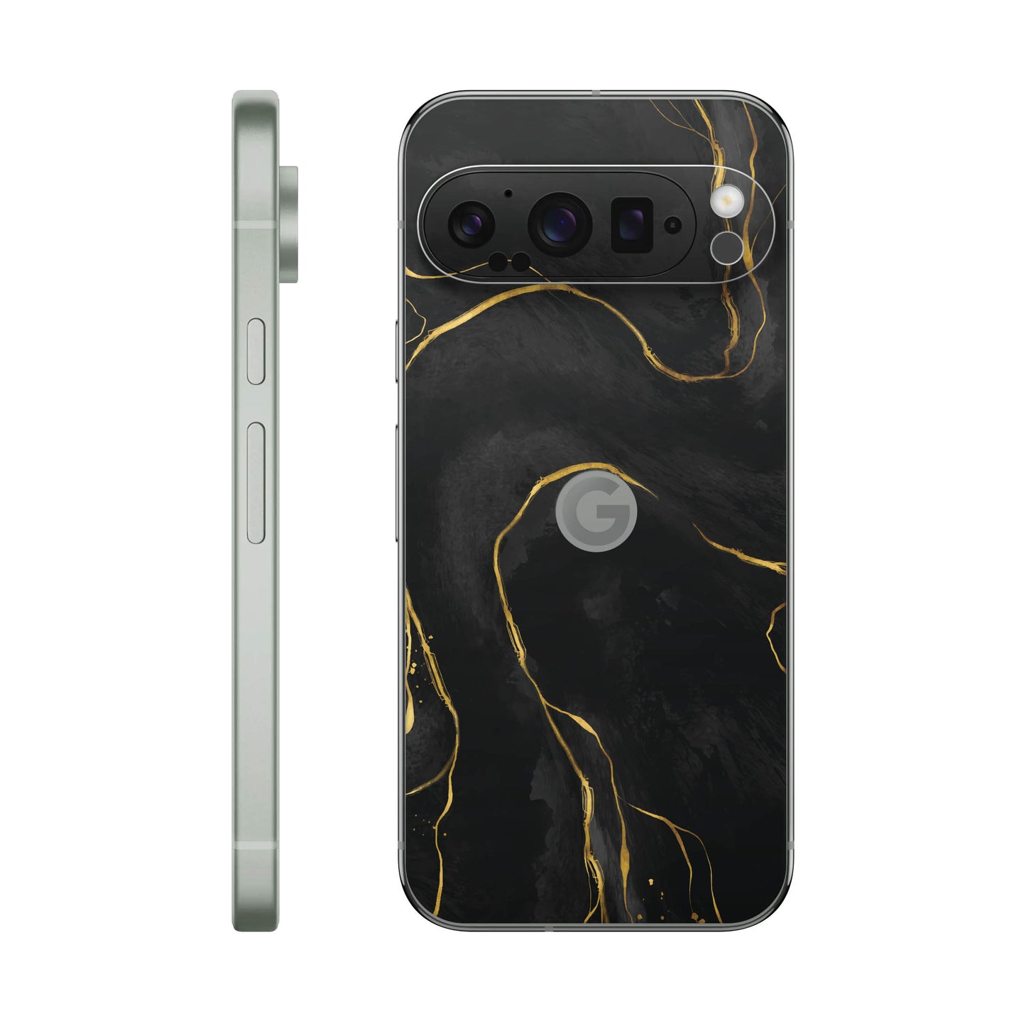 Folie de protectie Google Pixel 9 Pro, eSkins Signature, Skin Golden Onyx
