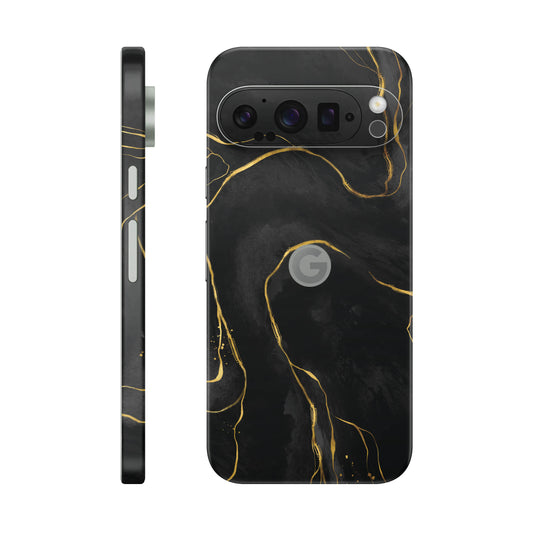 Folie de protectie Google Pixel 9 Pro, eSkins Signature, Skin Golden Onyx