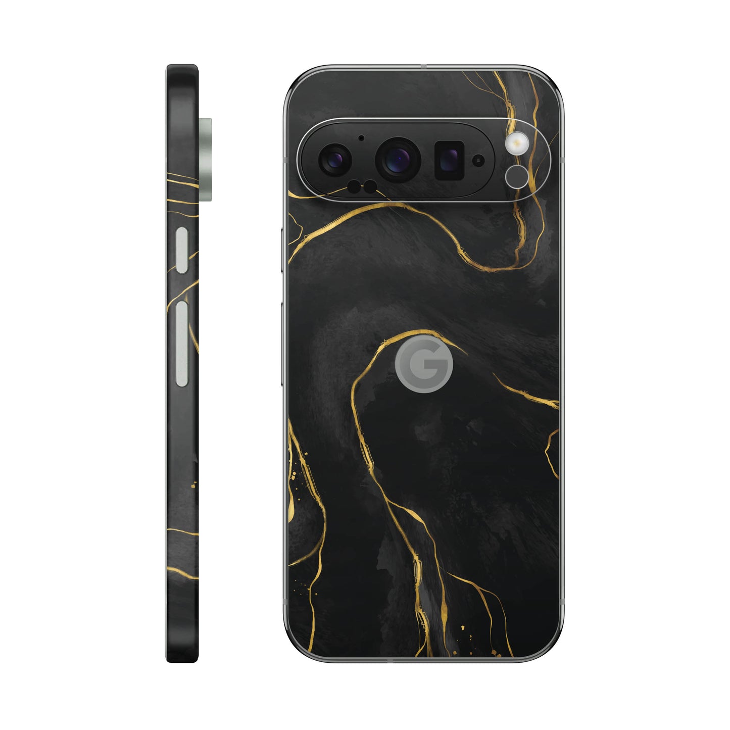 Folie de protectie Google Pixel 9 Pro, eSkins Signature, Skin Golden Onyx
