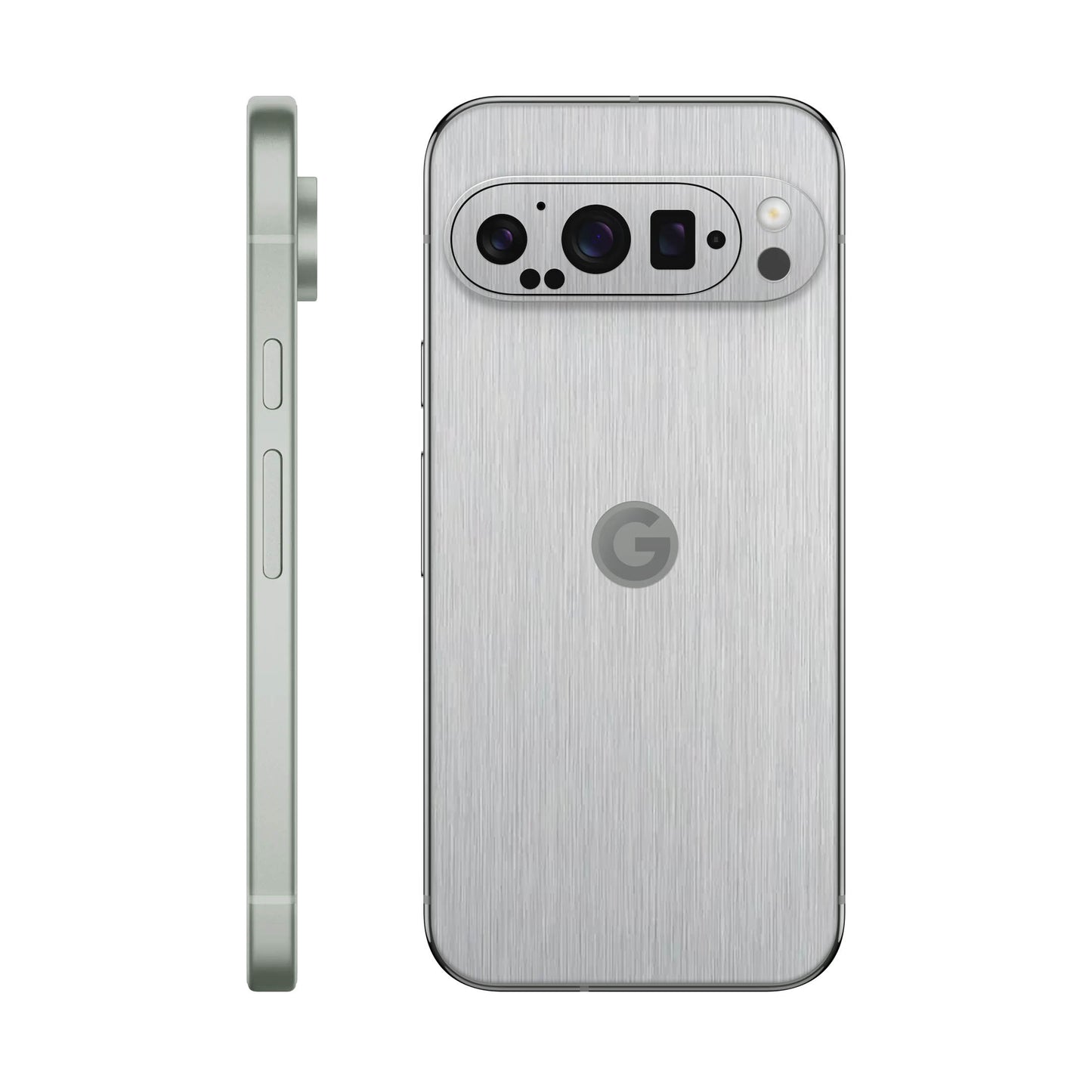 Folie de protectie Google Pixel 9 Pro, eSkins Elegans, Skin Metalic Gri
