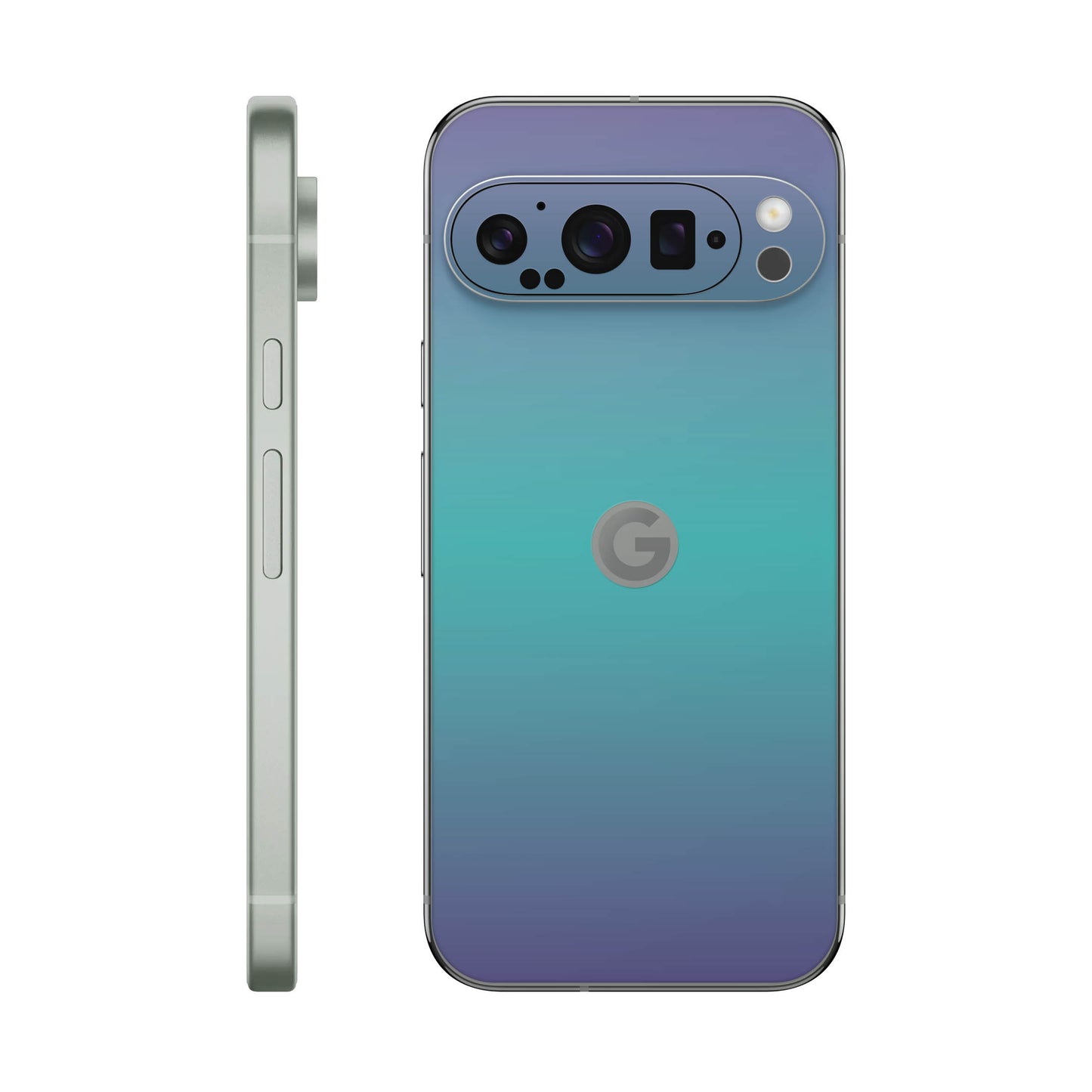 Folie de protectie Google Pixel 9 Pro, eSkins Unique, Skin Cameleon Turcoaz-Lavanda