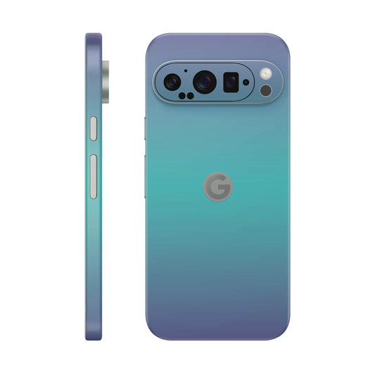 Folie de protectie Google Pixel 9 Pro, eSkins Unique, Skin Cameleon Turcoaz-Lavanda
