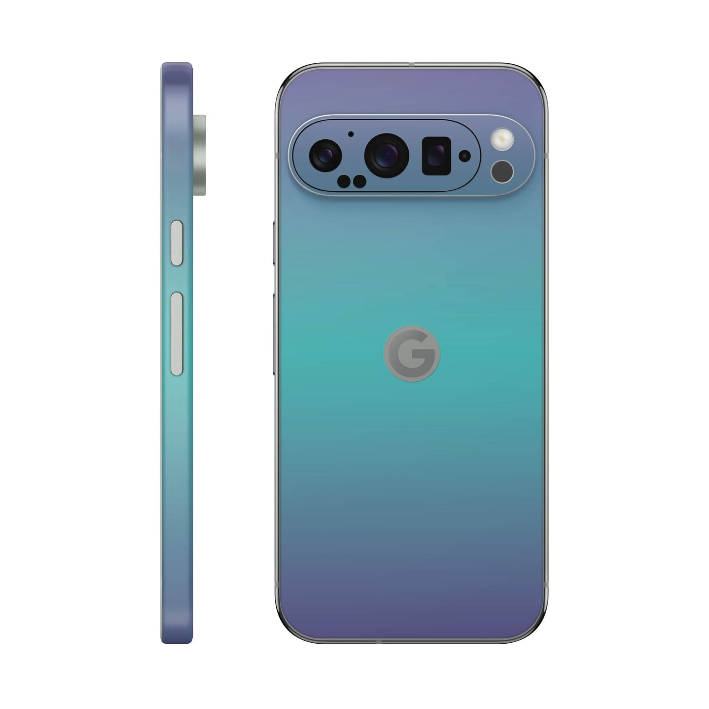 Folie de protectie Google Pixel 9 Pro, eSkins Unique, Skin Cameleon Turcoaz-Lavanda