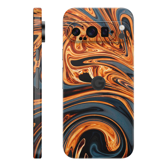 Folie de protectie Google Pixel 9 Pro XL, eSkins Signature, Skin Amber Blaze