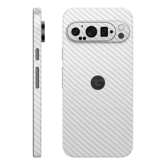 Folie de protectie Google Pixel 9 Pro XL, eSkins Elegans, Skin Carbon Alb