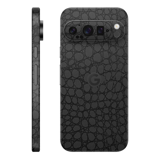Folie de protectie Google Pixel 9 Pro XL, eSkins Elegans, Skin Croco Negru