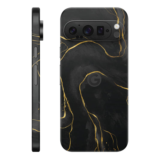 Folie de protectie Google Pixel 9 Pro XL, eSkins Signature, Skin Golden Onyx