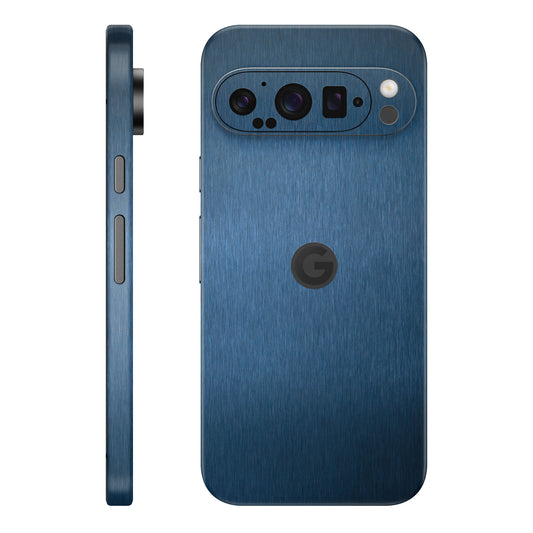 Folie de protectie Google Pixel 9 Pro XL, eSkins Elegans, Skin Metalic Albastru