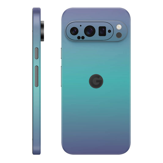 Folie de protectie Google Pixel 9 Pro XL, eSkins Unique, Skin Cameleon Turcoaz-Lavanda
