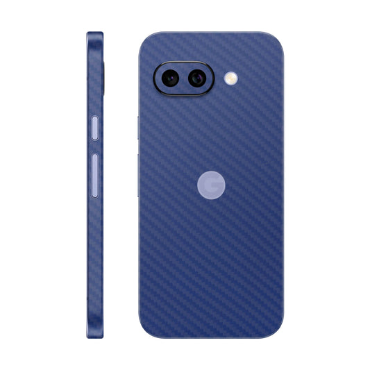 Folie de protectie Google Pixel 9a, eSkins Elegans, Skin Carbon Albastru