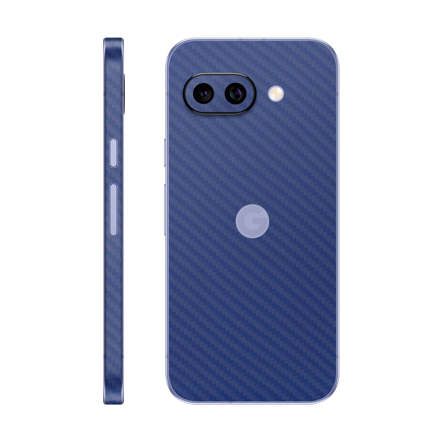 Folie de protectie Google Pixel 9a, eSkins Elegans, Skin Carbon Albastru