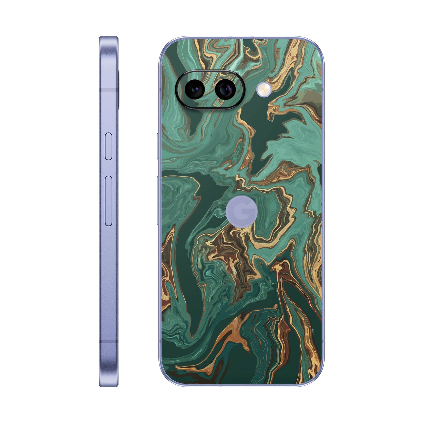 Folie de protectie Google Pixel 9a, eSkins Signature, Skin Emerald Flow