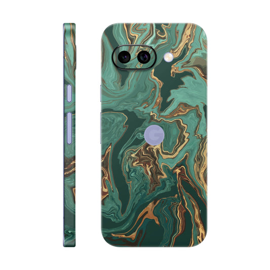 Folie de protectie Google Pixel 9a, eSkins Signature, Skin Emerald Flow
