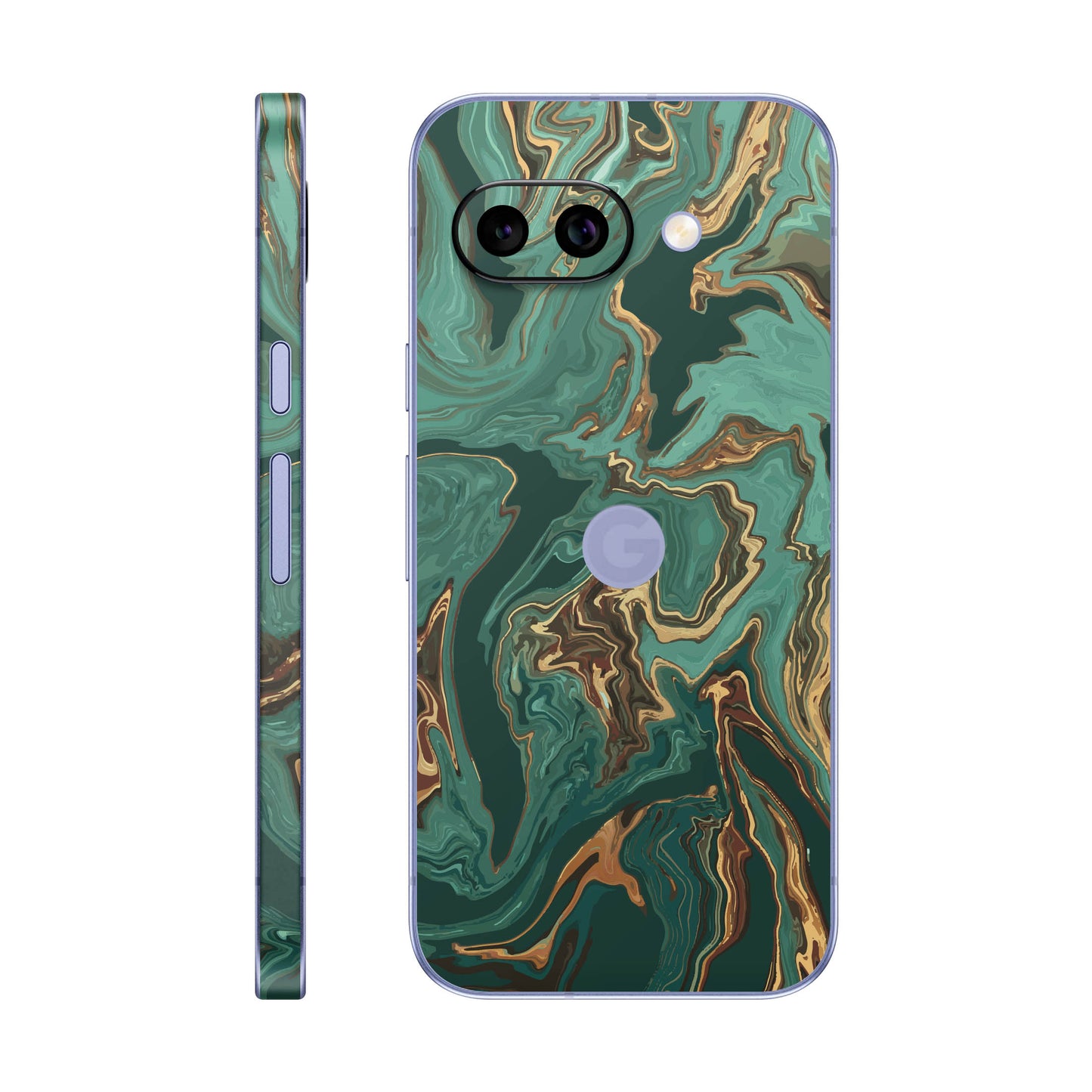 Folie de protectie Google Pixel 9a, eSkins Signature, Skin Emerald Flow