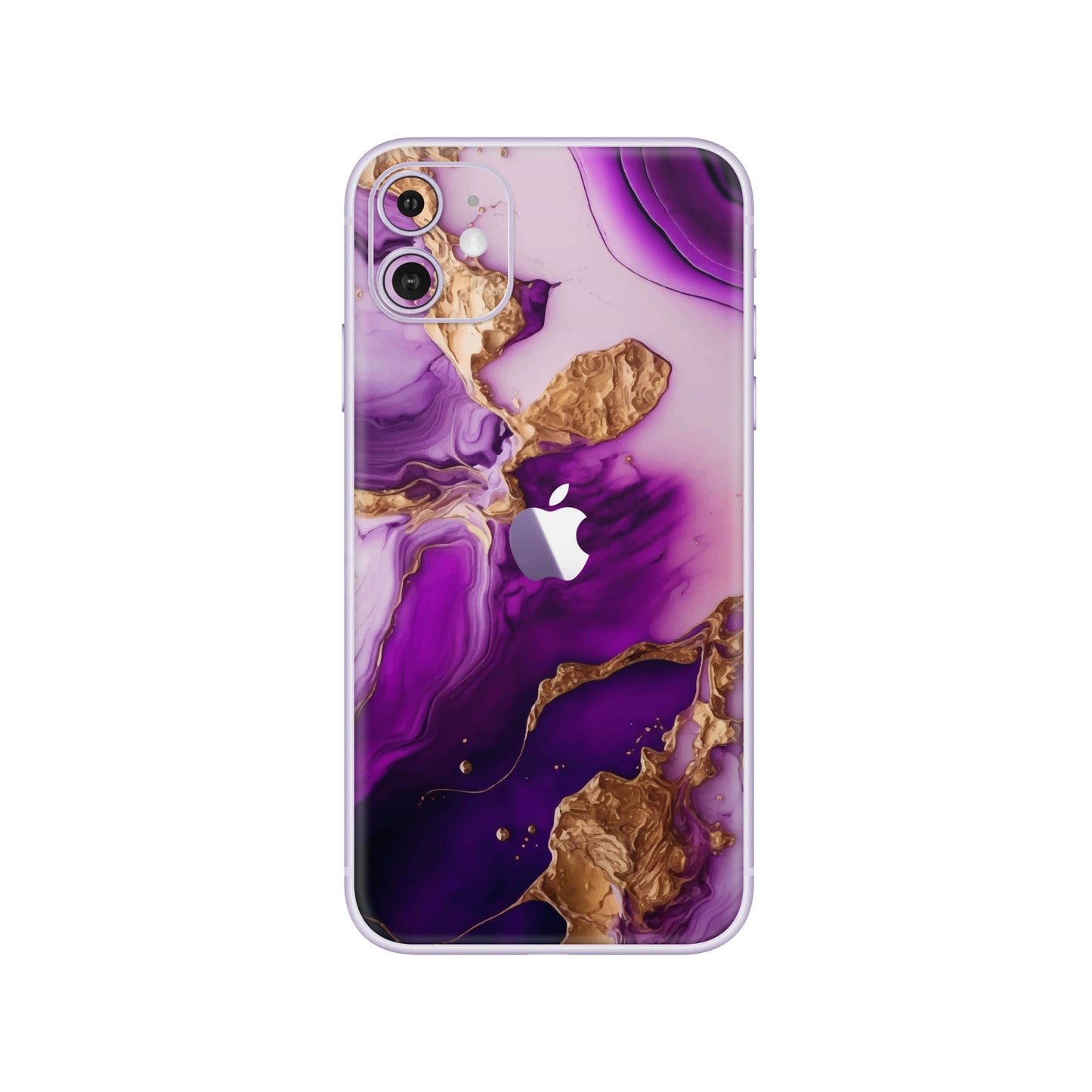 Folie de protectie iPhone 11, eSkins Signature, Skin Amethyst Dream