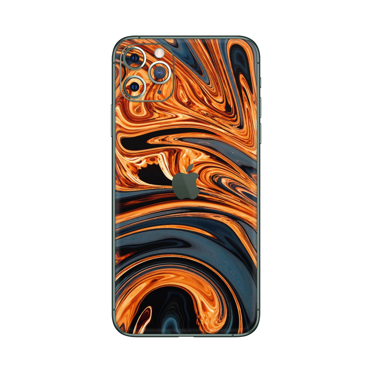 Folie de protectie iPhone 11 Pro Max, eSkins Signature, Skin Amber Blaze
