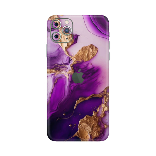 Folie de protectie iPhone 11 Pro Max, eSkins Signature, Skin Amethyst Dream