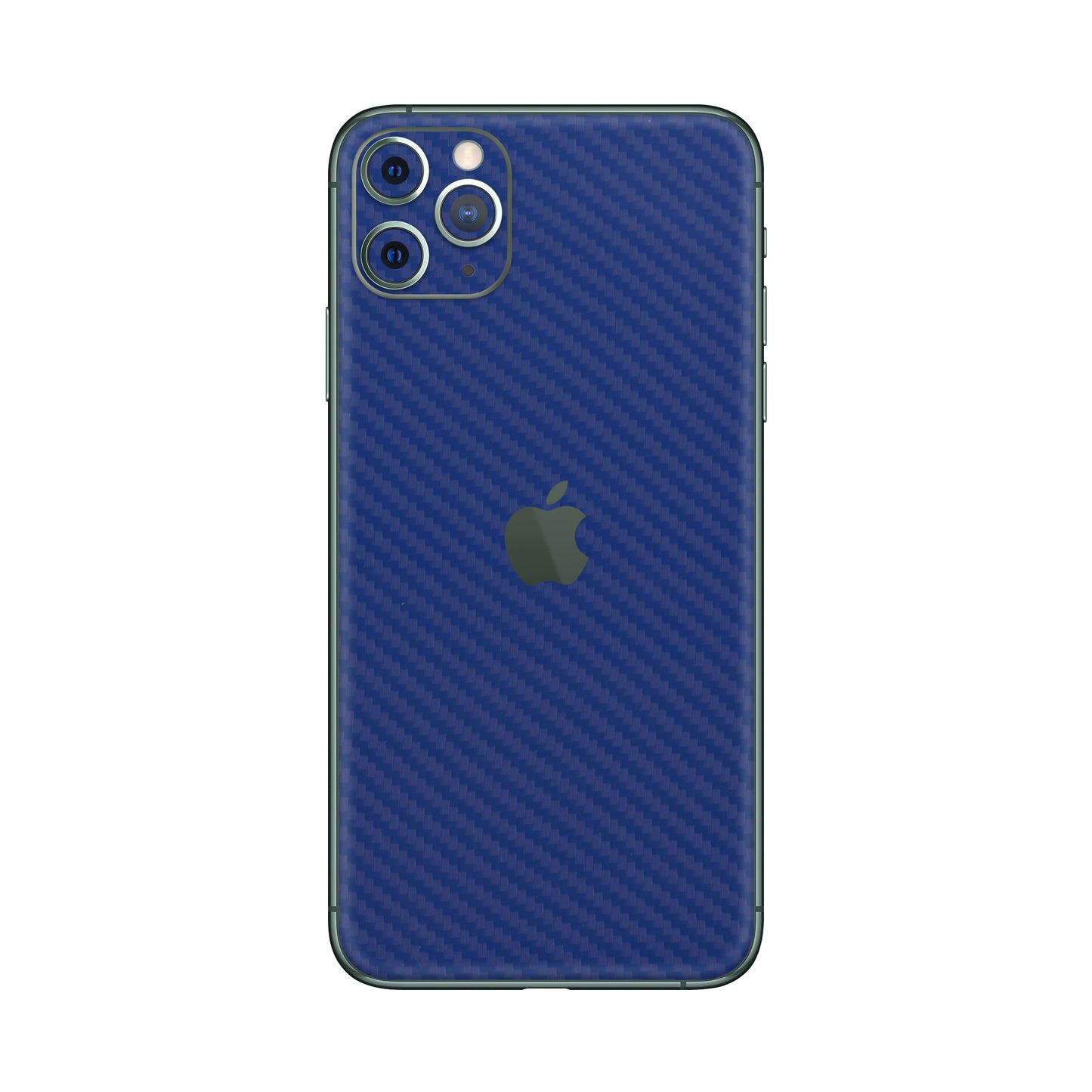 Folie de protectie iPhone 11 Pro Max, eSkins Elegans, Skin Carbon Albastru