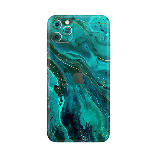 Folie de protectie iPhone 11 Pro Max, eSkins Signature, Skin Celestial Lagoon