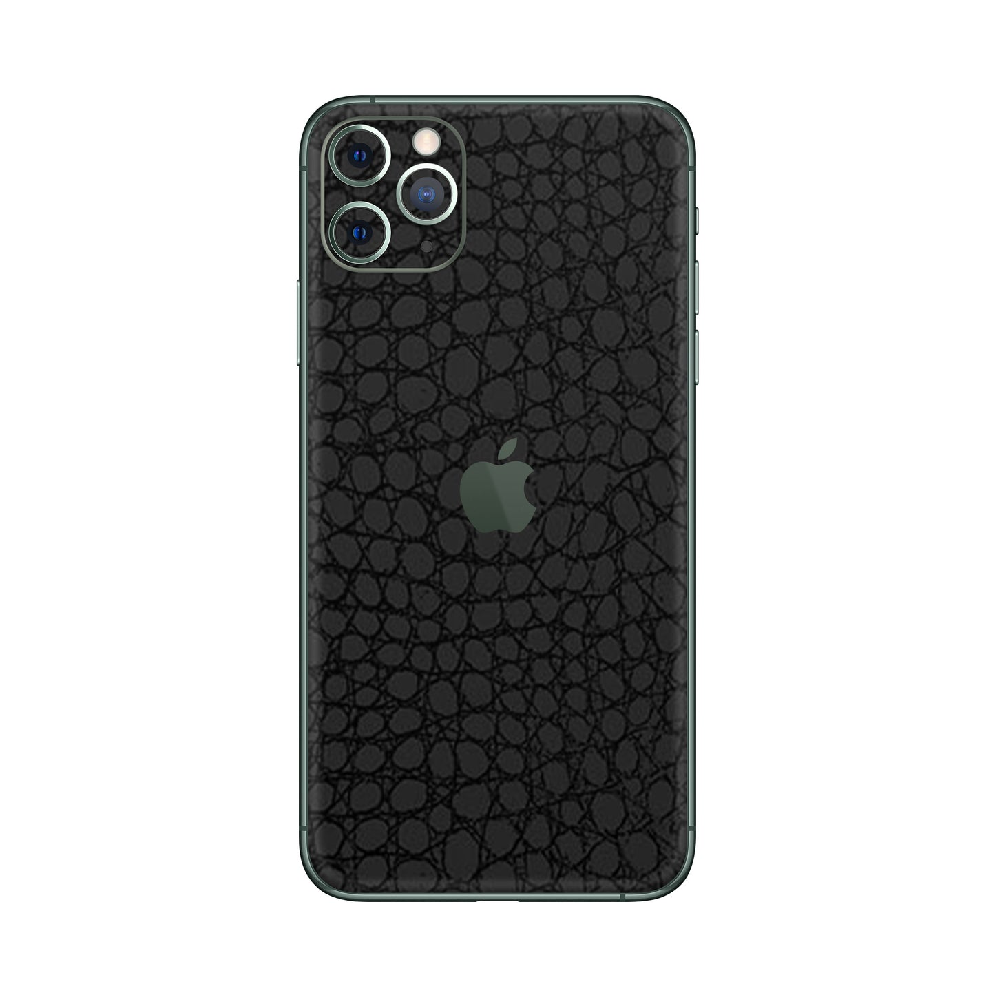 Folie de protectie iPhone 11 Pro Max, eSkins Elegans, Skin Croco Negru
