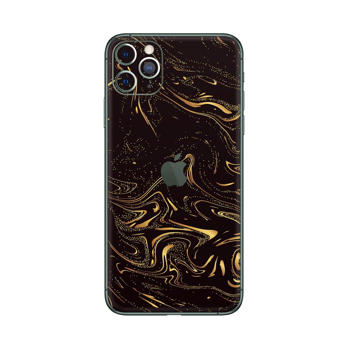 Folie de protectie iPhone 11 Pro Max, eSkins Signature, Golden Noir