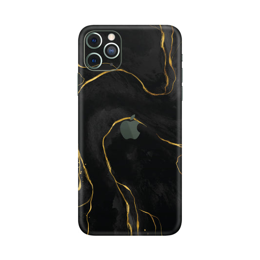 Folie de protectie iPhone 11 Pro Max, eSkins Signature, Skin Golden Onyx