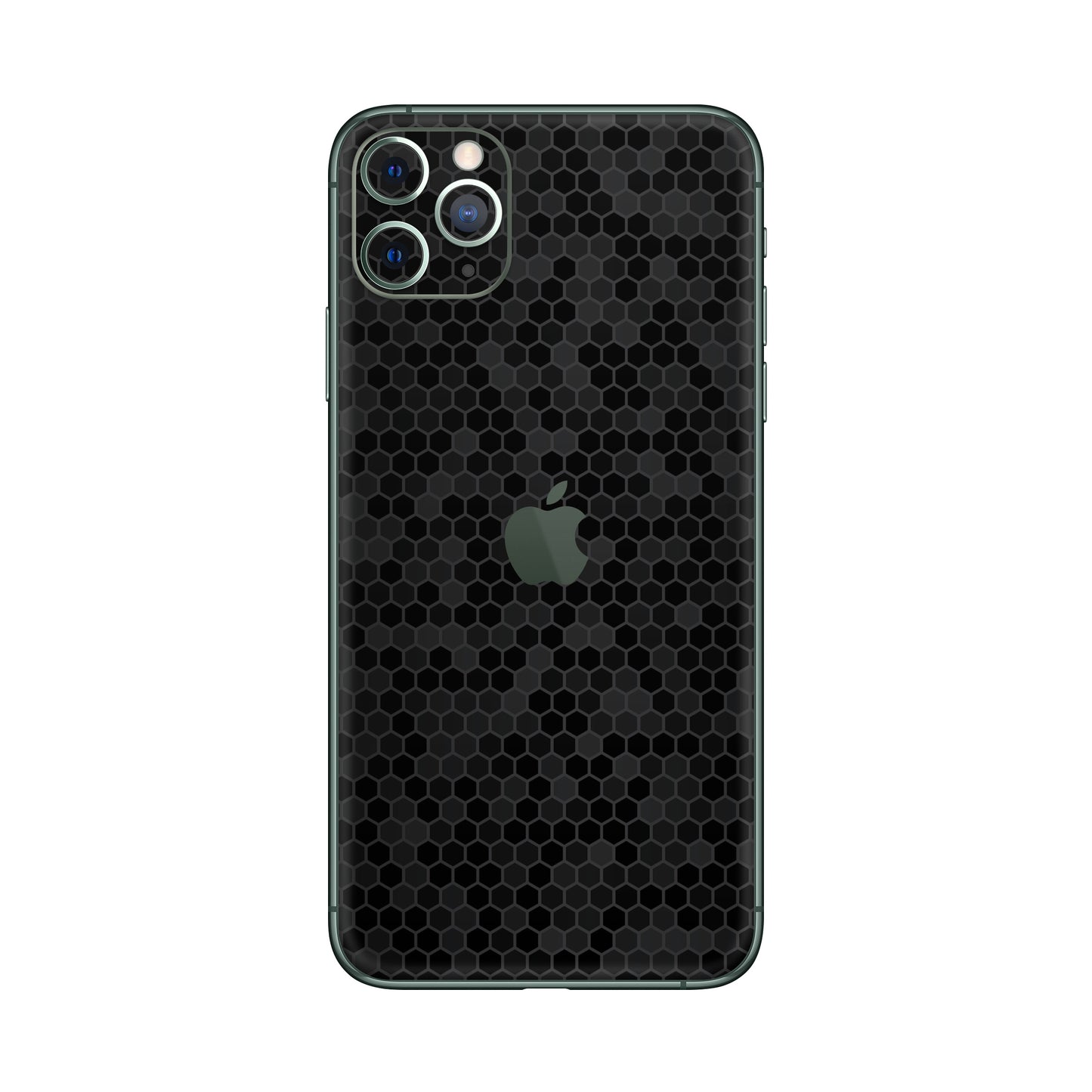Folie de protectie iPhone 11 Pro Max, eSkins Elegans, Skin Honeycomb Negru