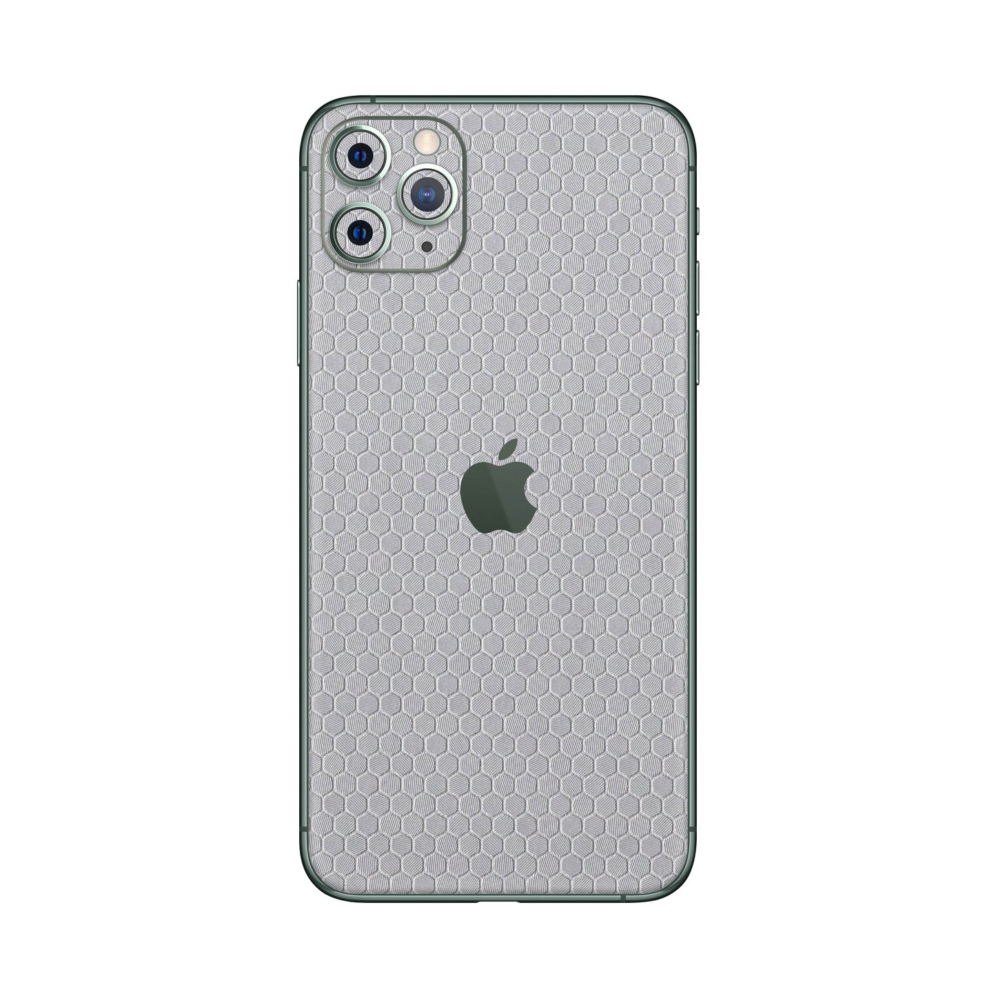 Folie de protectie iPhone 11 Pro Max, eSkins Elegans, Skin Honeycomb Gri