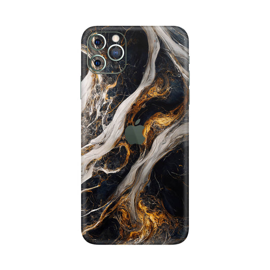 Folie de protectie iPhone 11 Pro Max, eSkins Signature, Skin Luxe Nebula