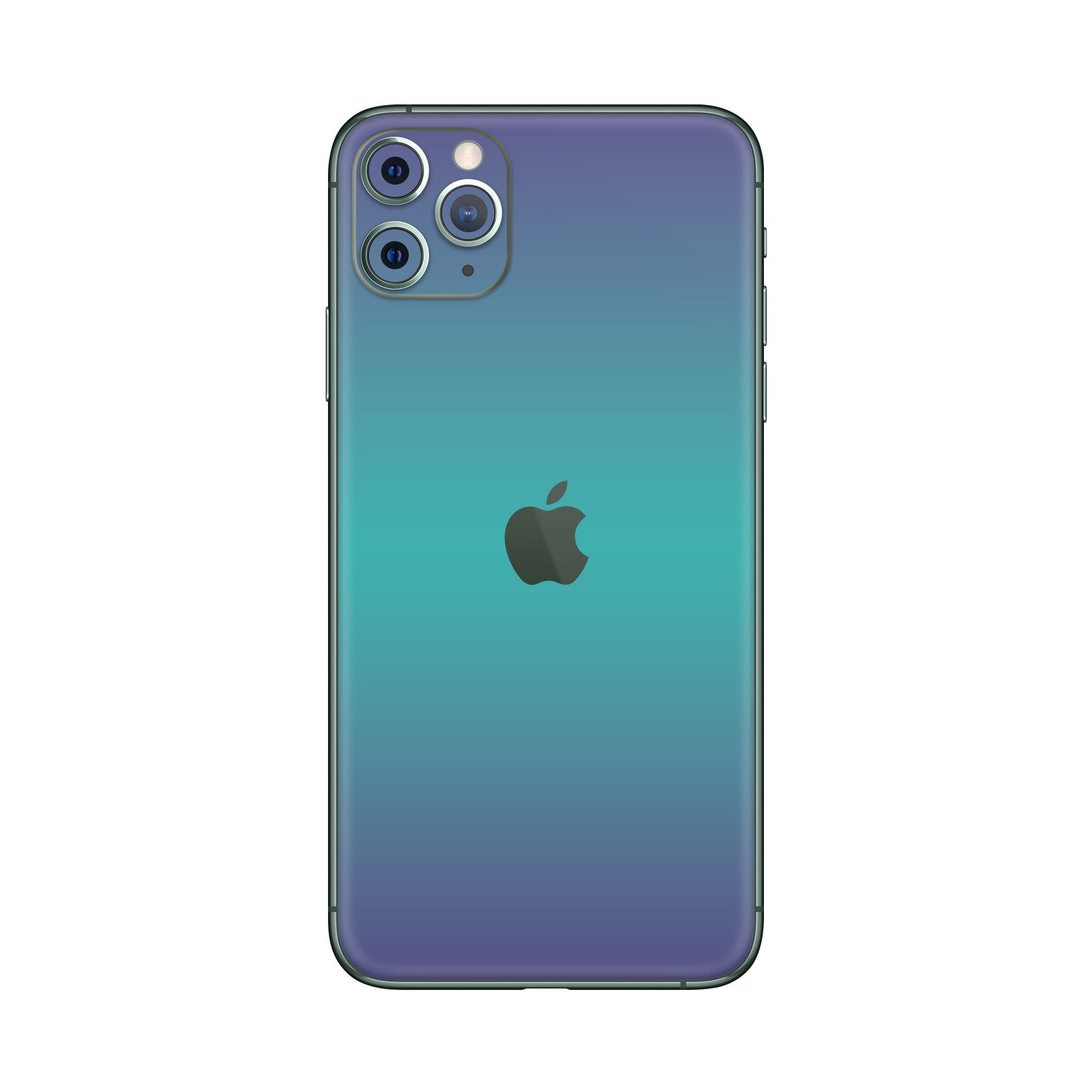 Folie de protectie iPhone 11 Pro Max, eSkins Unique, Skin Cameleon Turcoaz-Lavanda