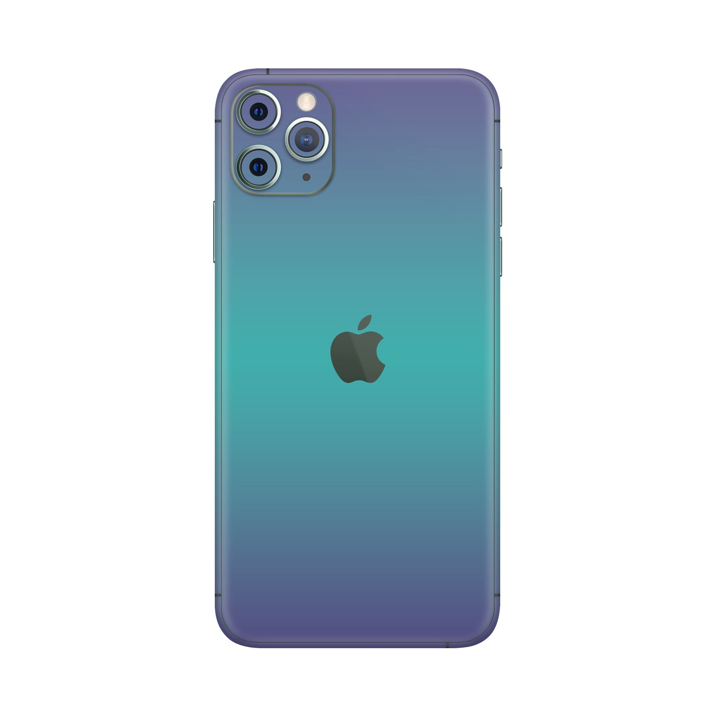 Folie de protectie iPhone 11 Pro Max, eSkins Unique, Skin Cameleon Turcoaz-Lavanda
