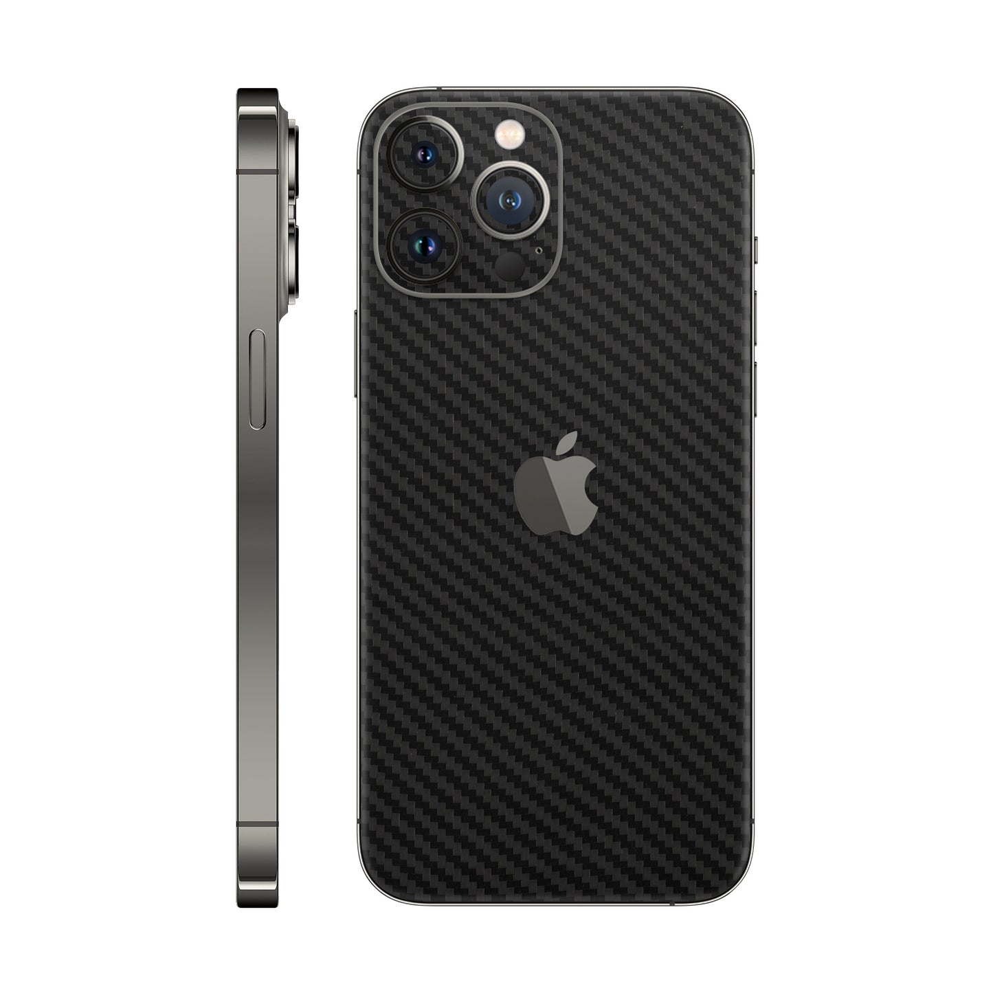 Skin iPhone 12 Pro Max, Carbon 3D Black