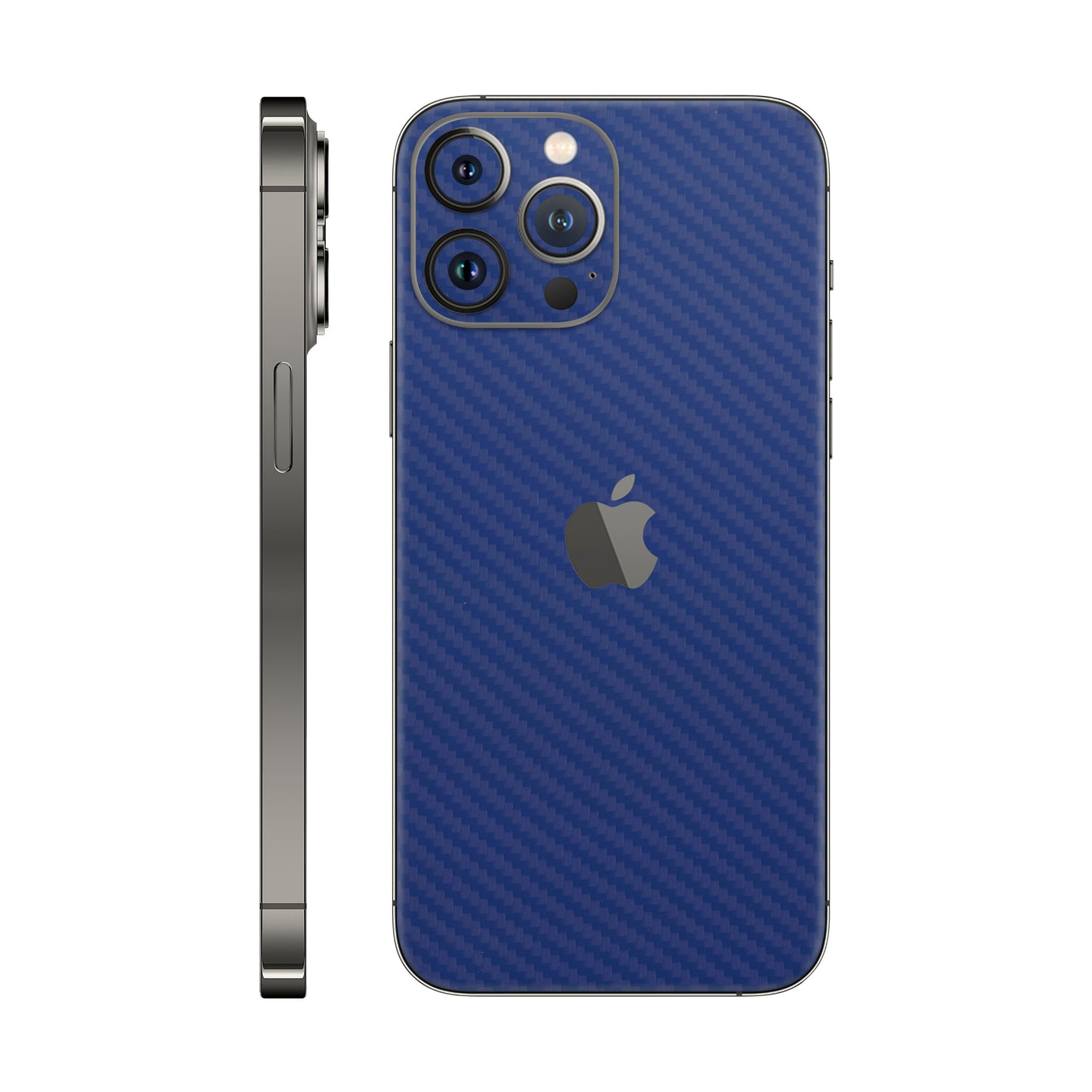 Skin iPhone 12 Pro Max, Carbon 3D Blue