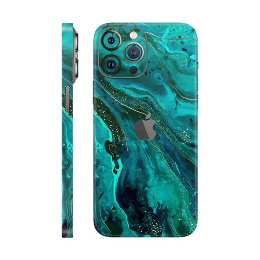 Folie de protectie iPhone 12 Pro Max, eSkins Signature, Skin Celestial Lagoon