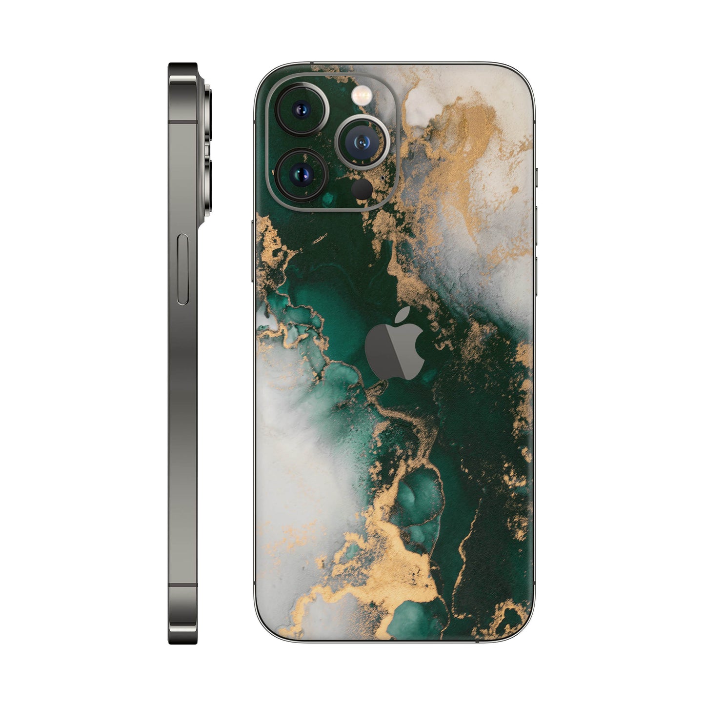Folie de protectie iPhone 12 Pro Max, eSkins Signature, Forest Mist
