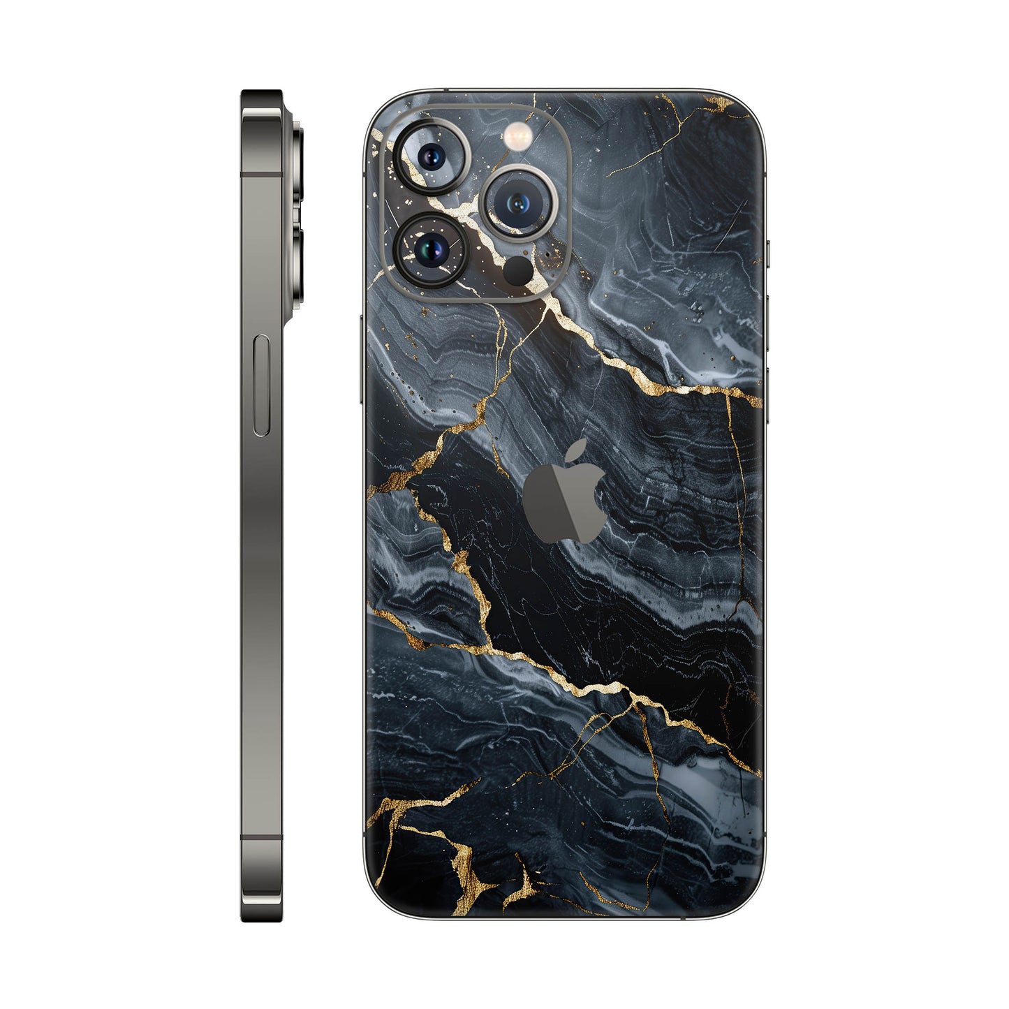Folie de protectie iPhone 12 Pro Max, eSkins Signature, Skin Gilded Abyss