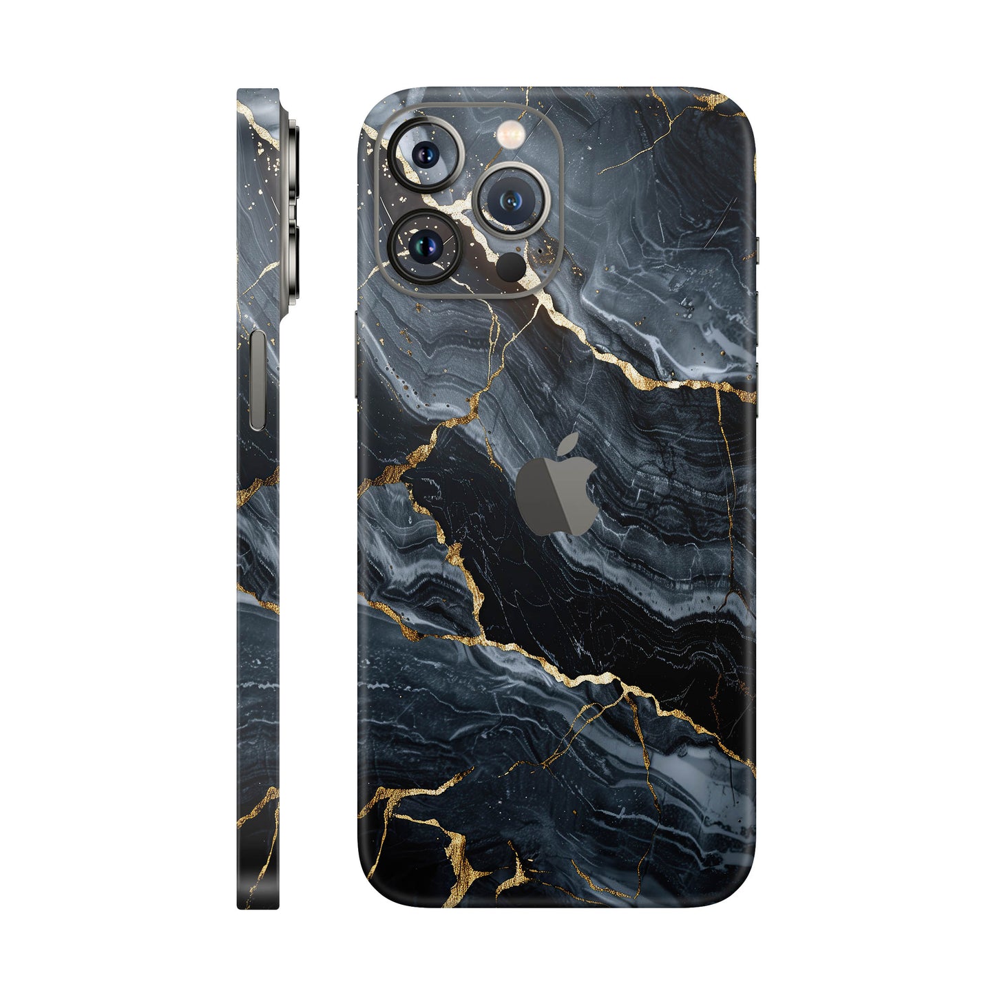 Folie de protectie iPhone 12 Pro Max, eSkins Signature, Skin Gilded Abyss