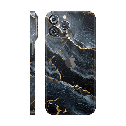 Folie de protectie iPhone 12 Pro Max, eSkins Signature, Skin Gilded Abyss