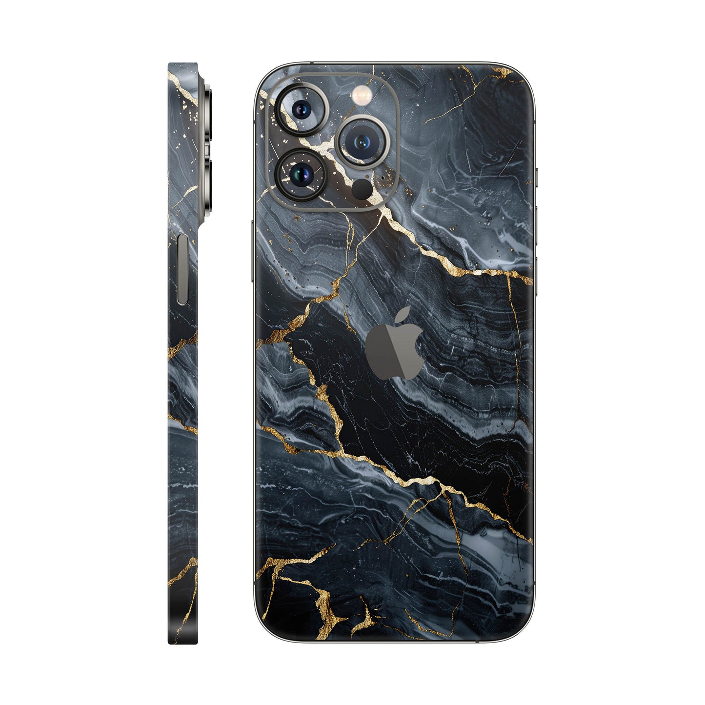 Folie de protectie iPhone 12 Pro Max, eSkins Signature, Skin Gilded Abyss